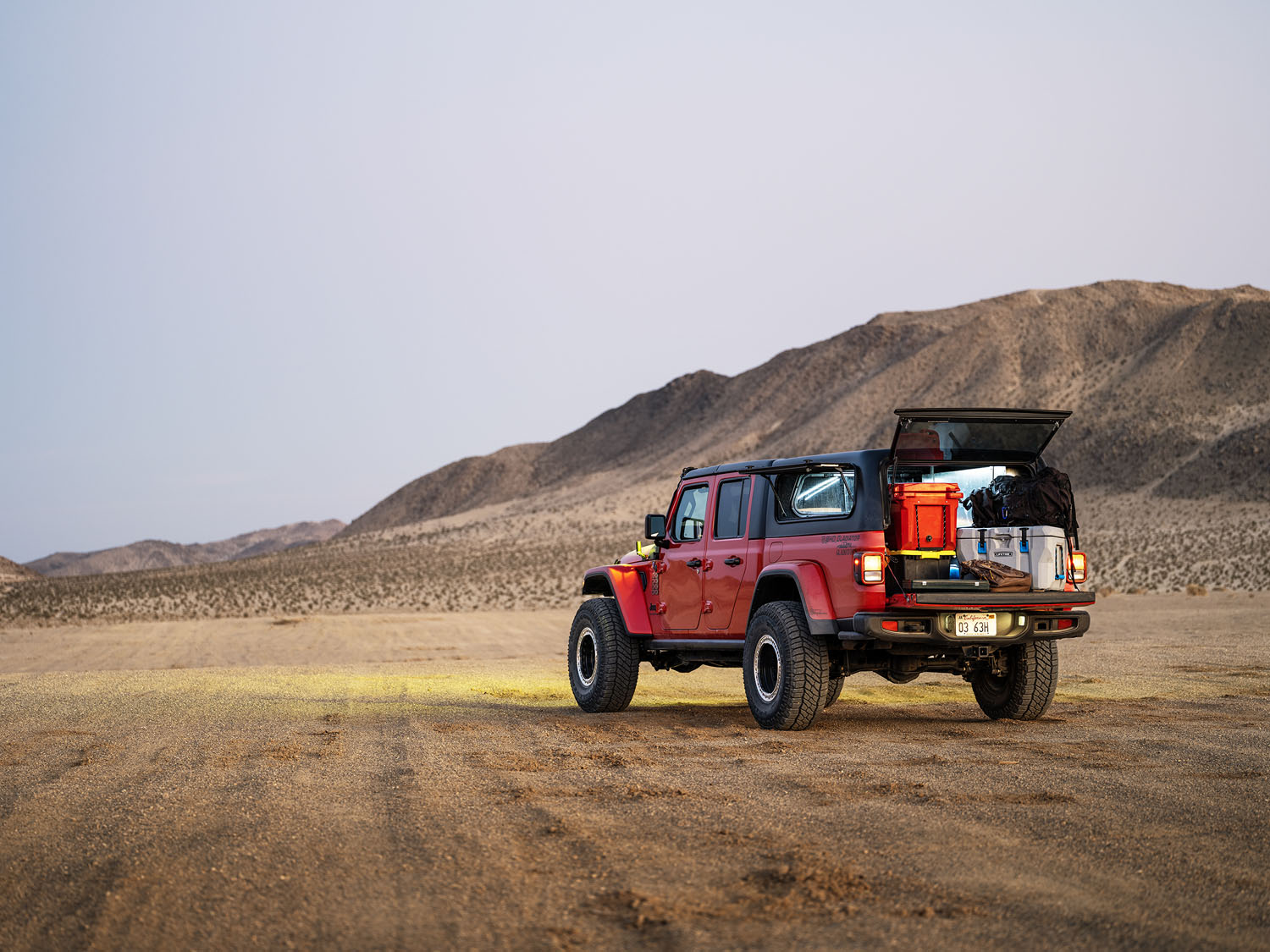 venturous ozark on red gladiator in desert