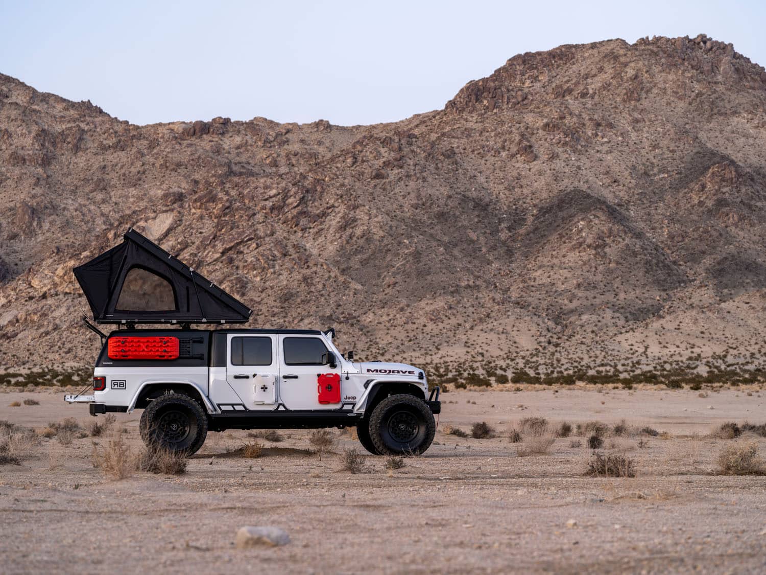 venturous ozark on white gladiator in desert