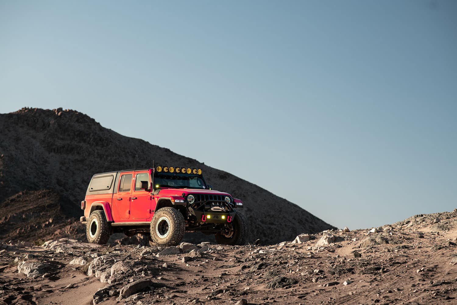 venturous ozark on red gladiator on rocky ridge