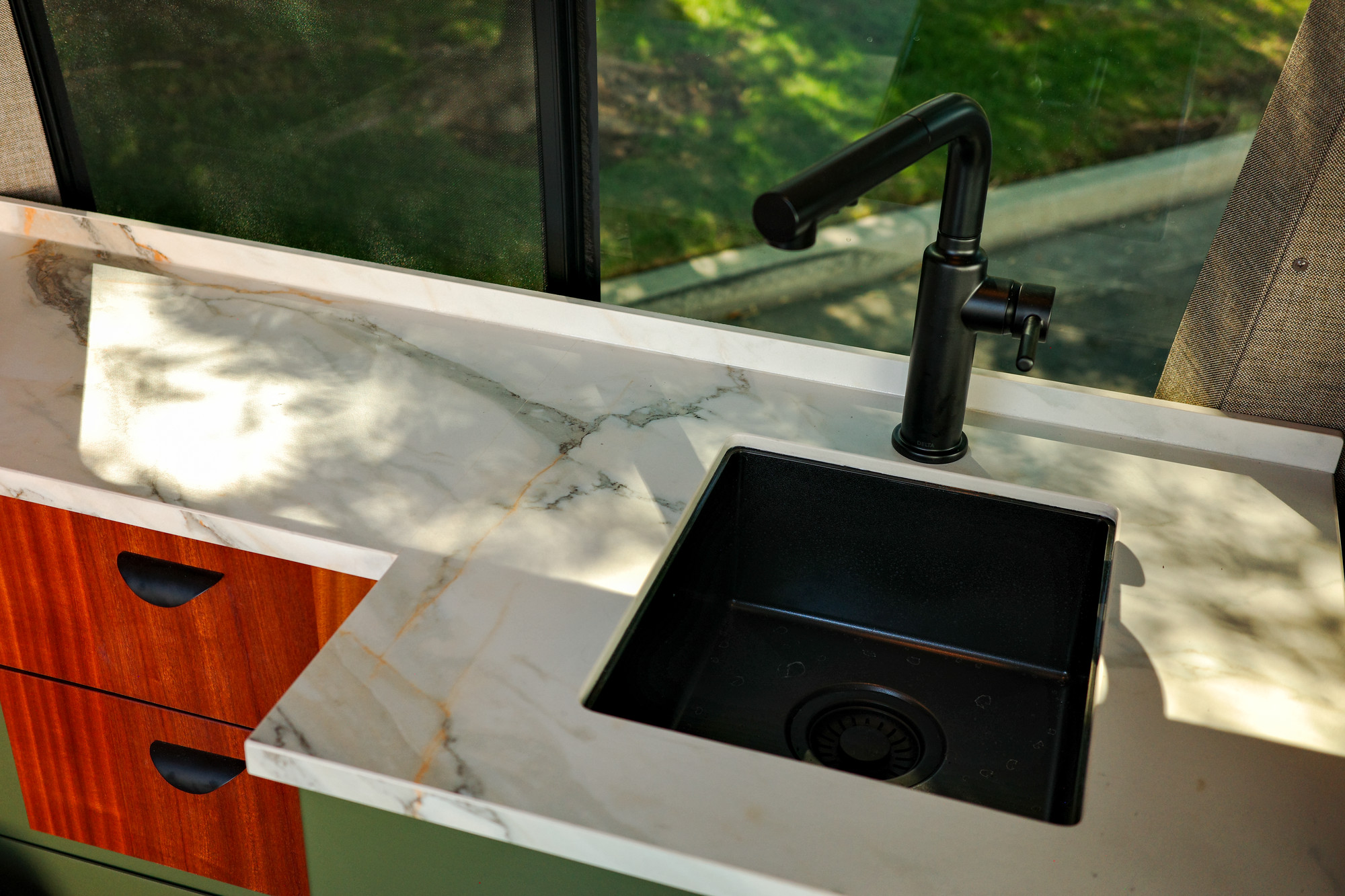 Invisacook countertops Invisacook porcelain countertops in a 2027 Off Highway Van galley