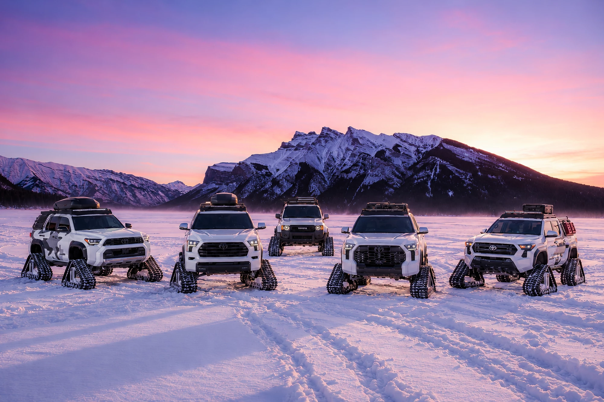 Vimeo Inflate Toyota Snowhunter Concepts Put Snow Tracks on Five Toyotas