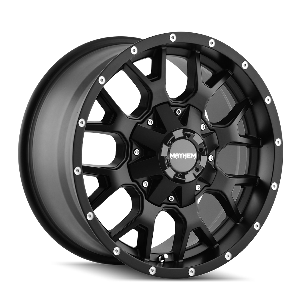 Mayhem 8015 Warrior Matte Black Mayhem 8015 Warrior matte black wheel for truck wheel and tire packages