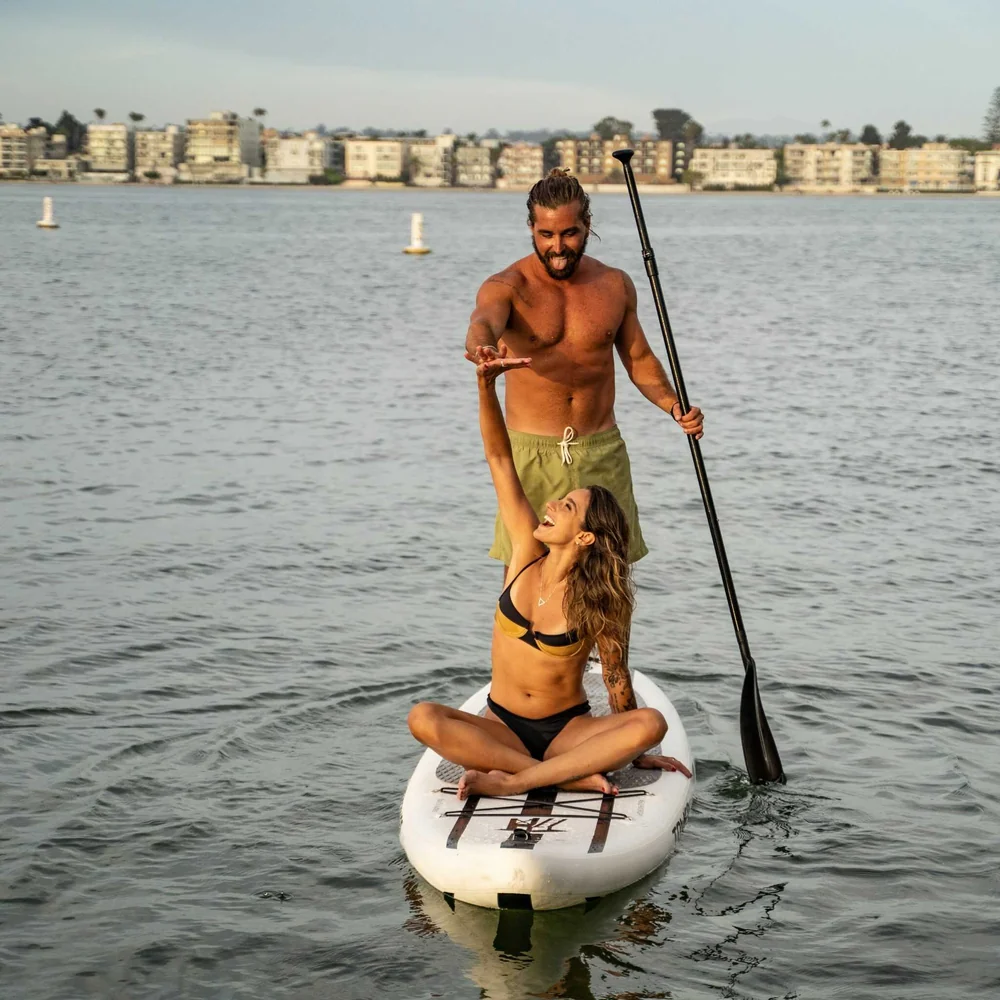 tower all around board with two people