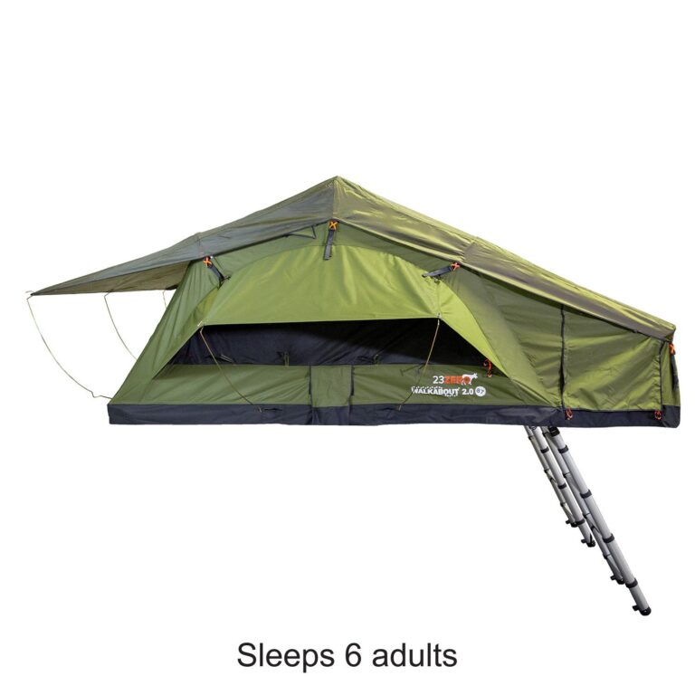 Largest rooftop tent from 23Zero with a bed for six adults