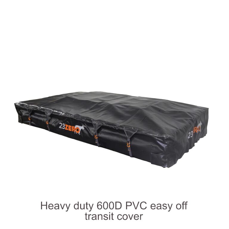 Walkabout 87 travel cover in 600D PVC on the packed tent