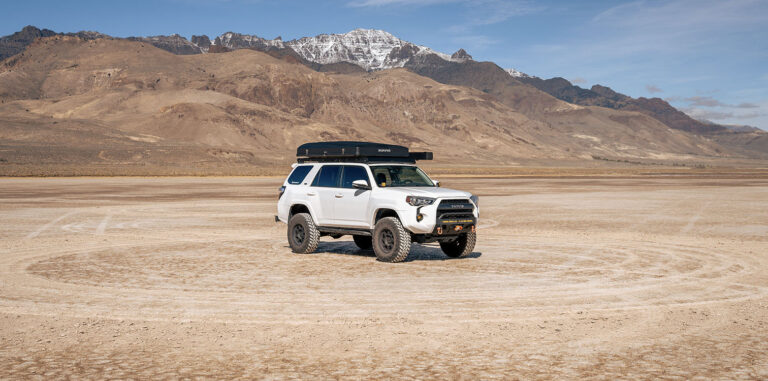 iKamper Skycamp 3.0 closed on an SUV roof rack