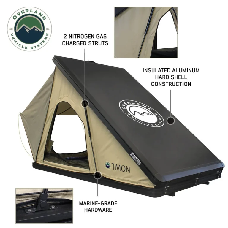 OVS LD TMON closed, showing its aluminum shell and gas struts